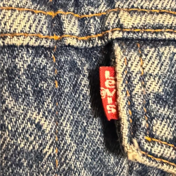 Vintage Levi’s Buffalo Plaid Lined Denim Trucker Jacket – Medium – Made in USA - Picture 6 of 16